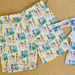 NWT Maisonette x Mott50 Men’s Swim Trunks